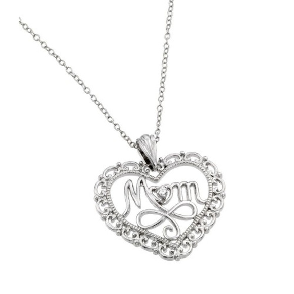 open heart mom necklace